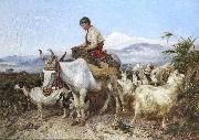 Richard ansdell,R.A. The Vega of Granada France oil painting artist